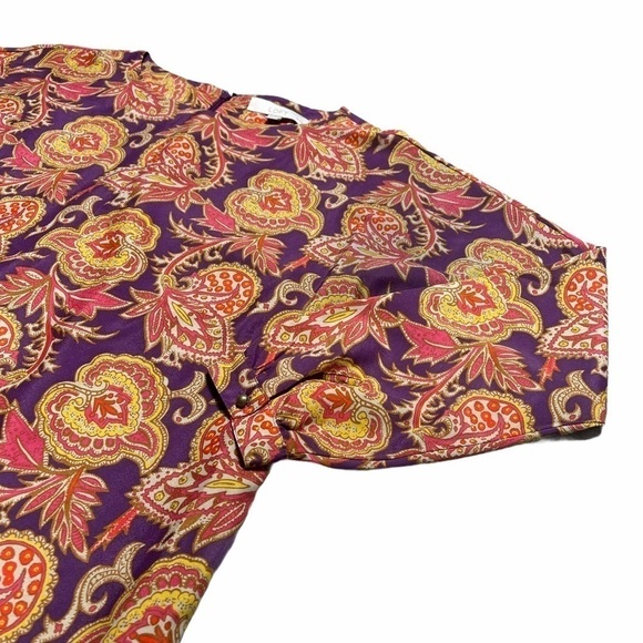 Ann Taylor LOFT Purple Long Sleeve Shift Dress SP - Picture 5 of 10